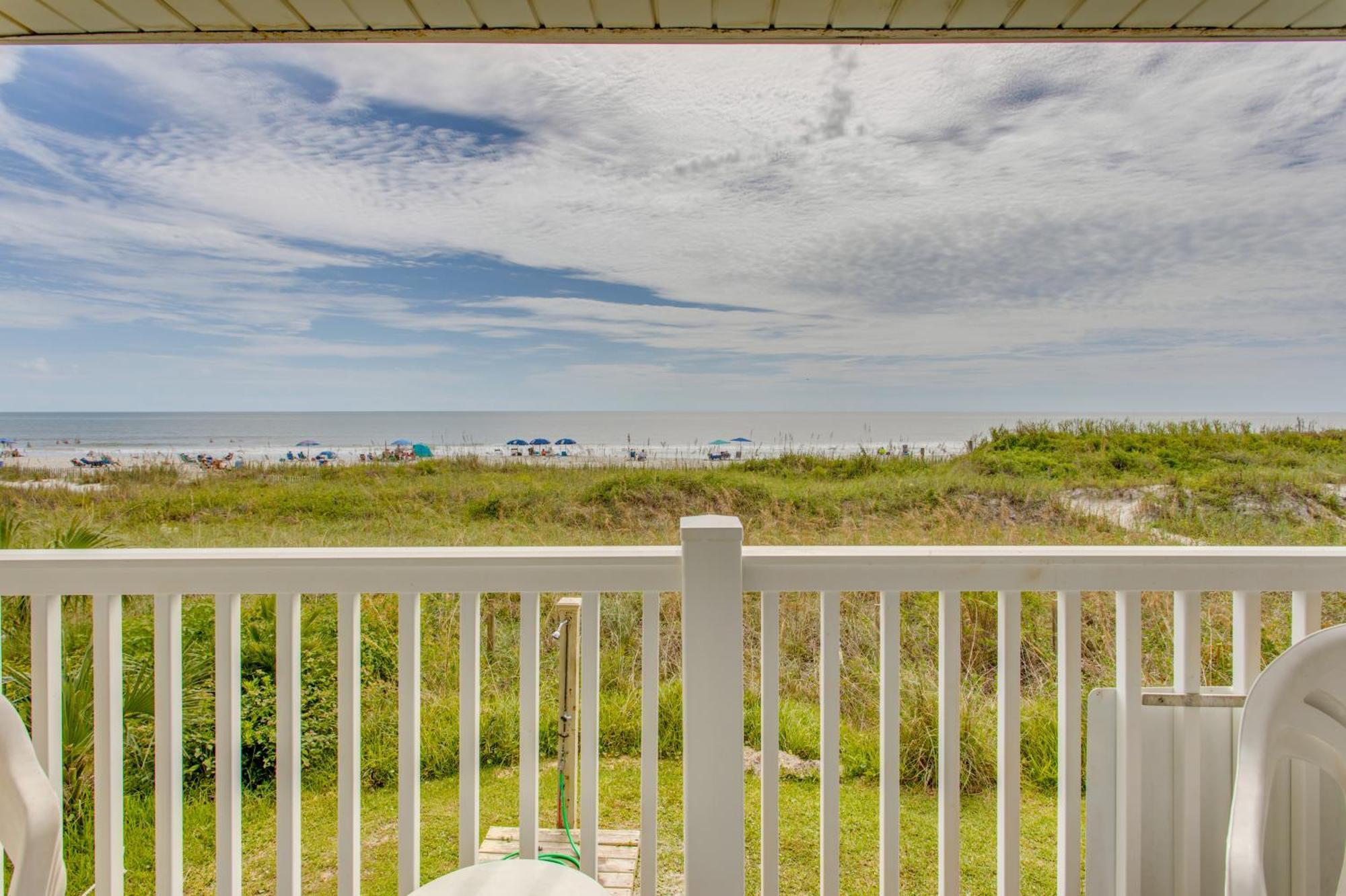 Sunny Windy Hill Beachfront Condo With Private Patio Myrtle Beach Exterior foto